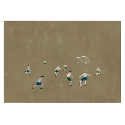 Fine Little Day Julisteet^Soccer juliste 50x70 cm, Ruskea