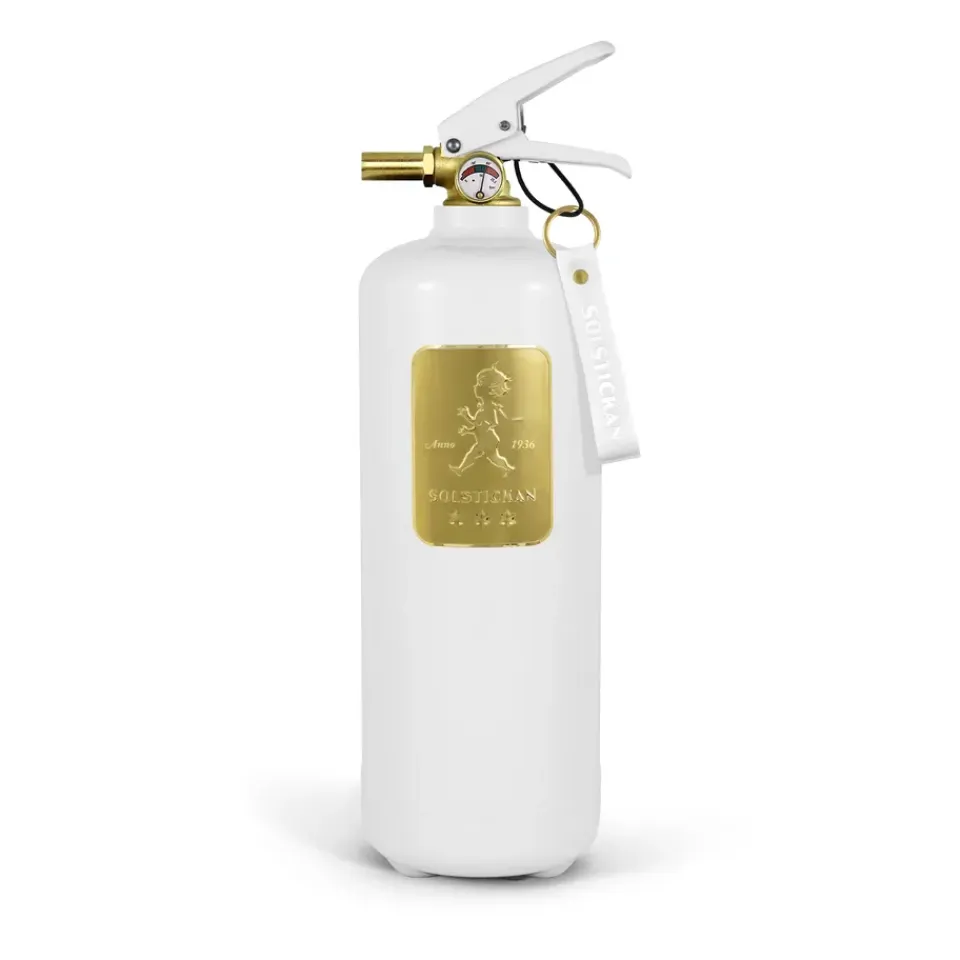 Solstickan Design Sammutuspeitot & Palosammuttimet^Solstickan palosammutin 2 kg, Valkoinen-kulta