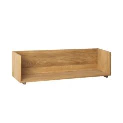 Kristina Dam Studio Hyllyt & Hyllyjärjestelmät^Stack seinähylly, Oak, kannattimet tummaksi öljyttyä saksanpähkinää