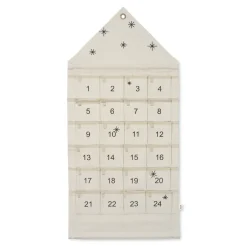 Ferm Living Joulukoristeet^Star joulukalenteri talo, 100 cm, Sand