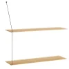 Woud Hyllyt & Hyllyjärjestelmät^Stedge hylly 80 cm, Valkopigmentoitu tammi
