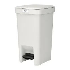 Brabantia Poljinämpärit^StepUp poljinroskakori 10 l, Vaaleanharmaa