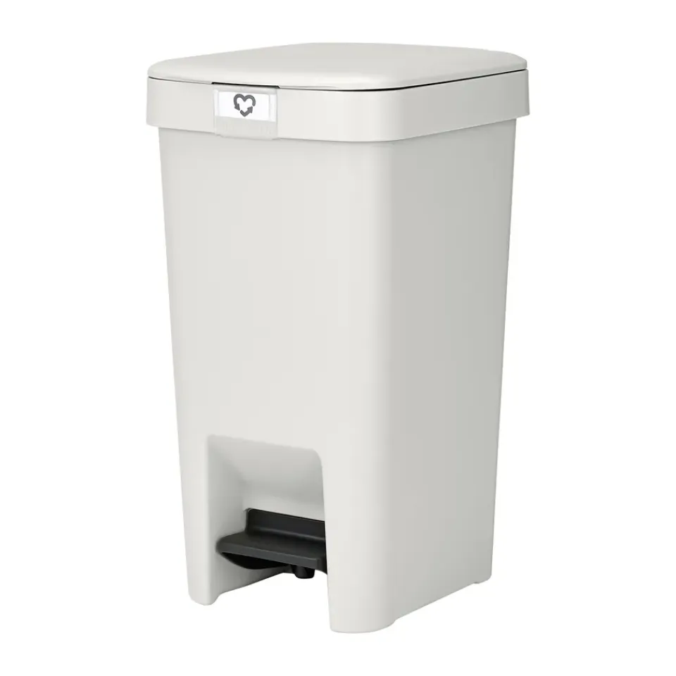Brabantia Poljinämpärit^StepUp poljinroskakori 10 l, Vaaleanharmaa
