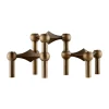 STOFF Kynttilänjalat & Kyntteliköt^Nagel kynttilänjalka 3-pakkaus, Bronzed brass
