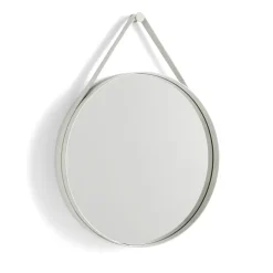 HAY Pyöreät Peilit|Seinäpeilit^Strap Mirror -peili, Light grey