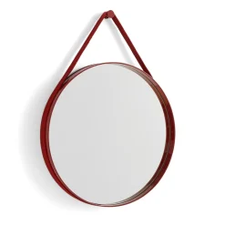 HAY Pyöreät Peilit|Seinäpeilit^Strap Mirror -peili, Red
