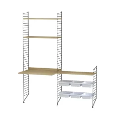 String Lastenhuoneen Säilytys^hyllylevy, tammi, 78x30 cm, 3 kpl