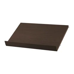 String Lehtitelineet^lehtihylly puu, Tumma tammi, 58x30 cm
