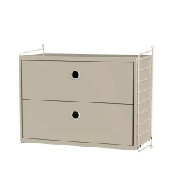 String Hyllyt & Hyllyjärjestelmät^seinäpääty, Beige, 50x30 cm, 2 pakkaus