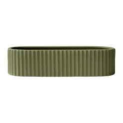 DBKD Kynttilälyhdyt & Kynttilävadit^Stripe kynttilänjalka 30 cm, Vihreä