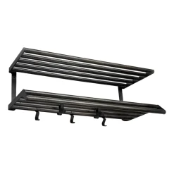 Essem Design Hattuhyllyt^Tamburin hattuhylly 60 cm, Mustaksi petsattu tammi-musta