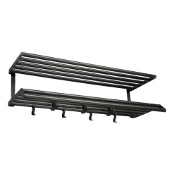 Essem Design Hattuhyllyt^Tamburin hattuhylly 100 cm, Mustaksi petsattu tammi-musta