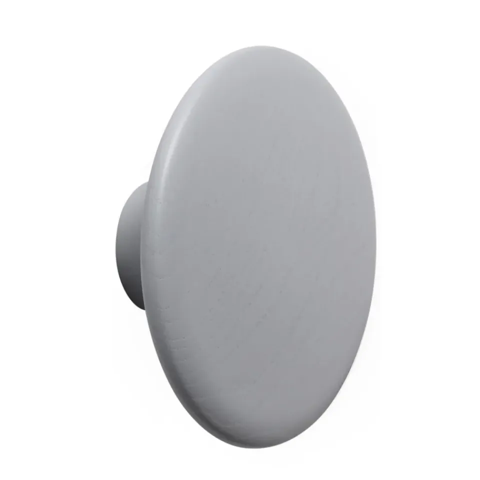 Muuto Koukut & Vaateripustimet|Lastenhuoneen Säilytys^The Dots ripustin harmaa, Ø17 cm