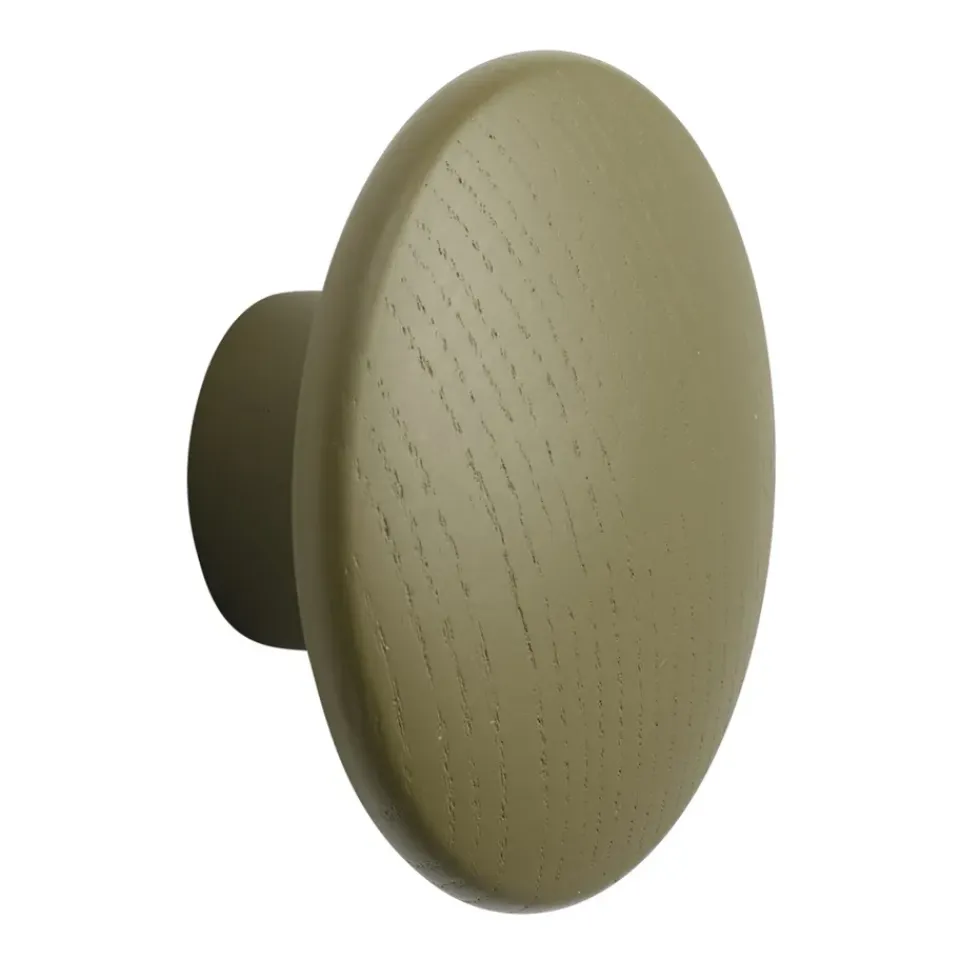 Muuto Koukut & Vaateripustimet^The Dots -vaatekoukku brown green, Ø 6,5 cm