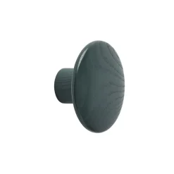 Muuto Koukut & Vaateripustimet|Lastenhuoneen Säilytys^The Dots -vaatekoukku dark green, Ø 9 cm