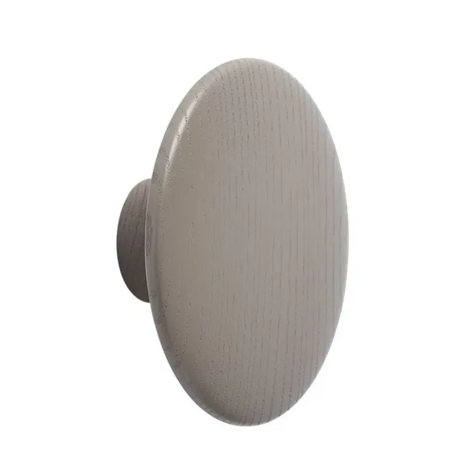 Muuto Koukut & Vaateripustimet|Lastenhuoneen Säilytys^The Dots -vaatekoukku taupe, Ø 13 cm