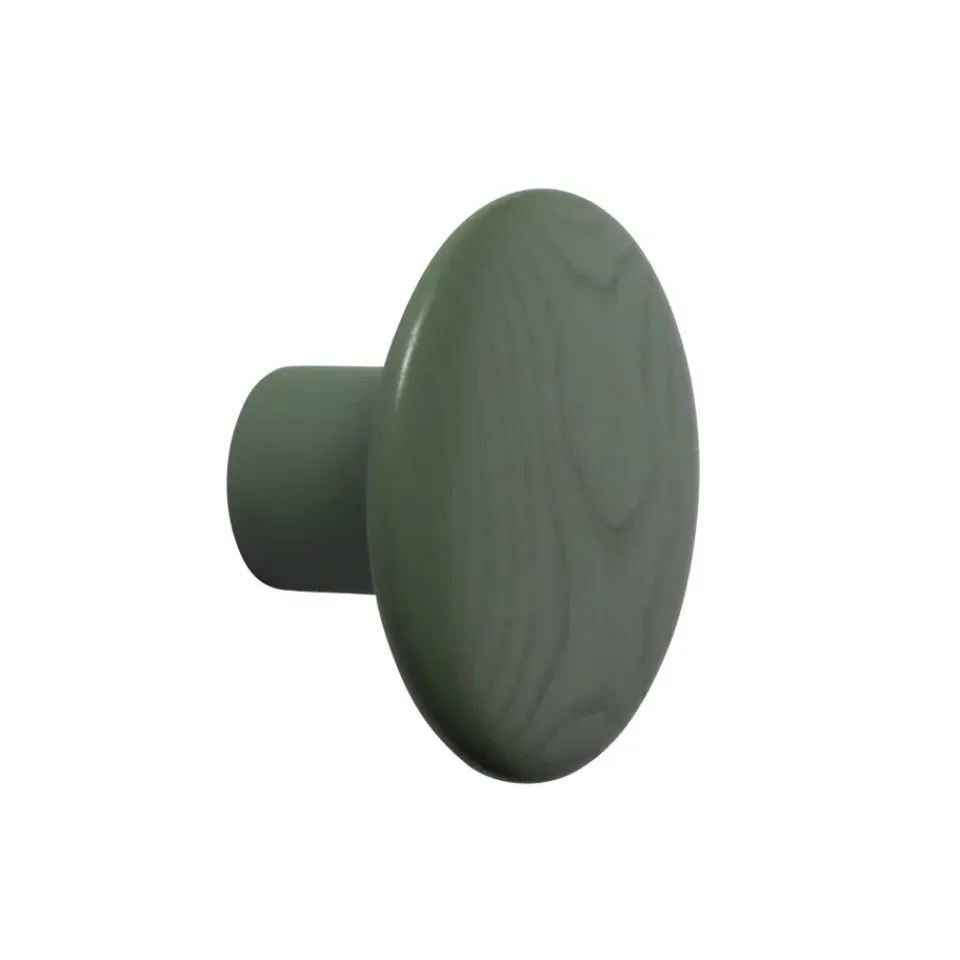 Muuto Koukut & Vaateripustimet|Lastenhuoneen Säilytys^The Dots vaatenaula dusty green (vihreä), Pieni