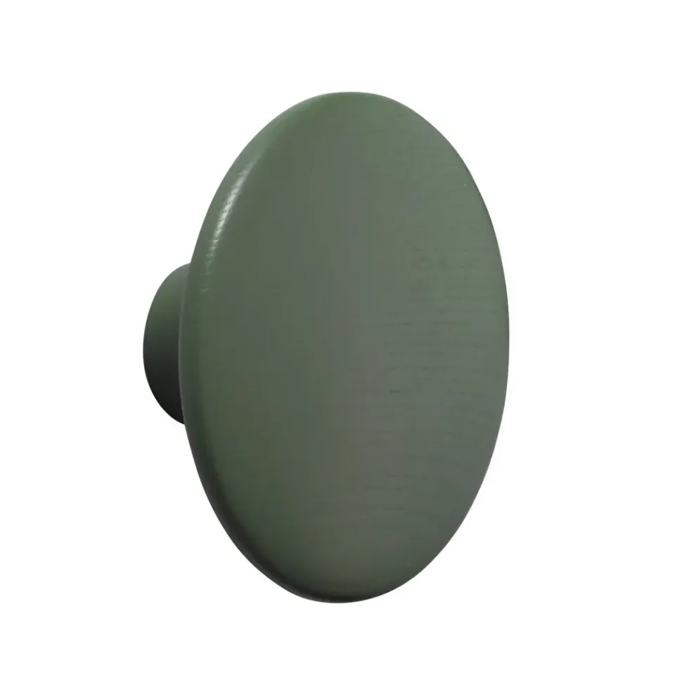 Muuto Koukut & Vaateripustimet|Lastenhuoneen Säilytys^The Dots vaatenaula dusty green (vihreä), Keskikokoinen