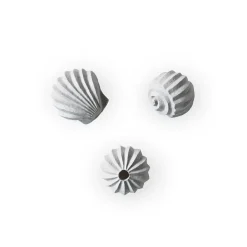 Cooee Design Veistokset & Posliinihahmot^The Genesis Shells -veistos 3-pakkaus, Limestone