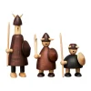 Andersen Furniture Puuhahmot^The vikings of Denmark puuhahmo 3 osaa, Stained beech