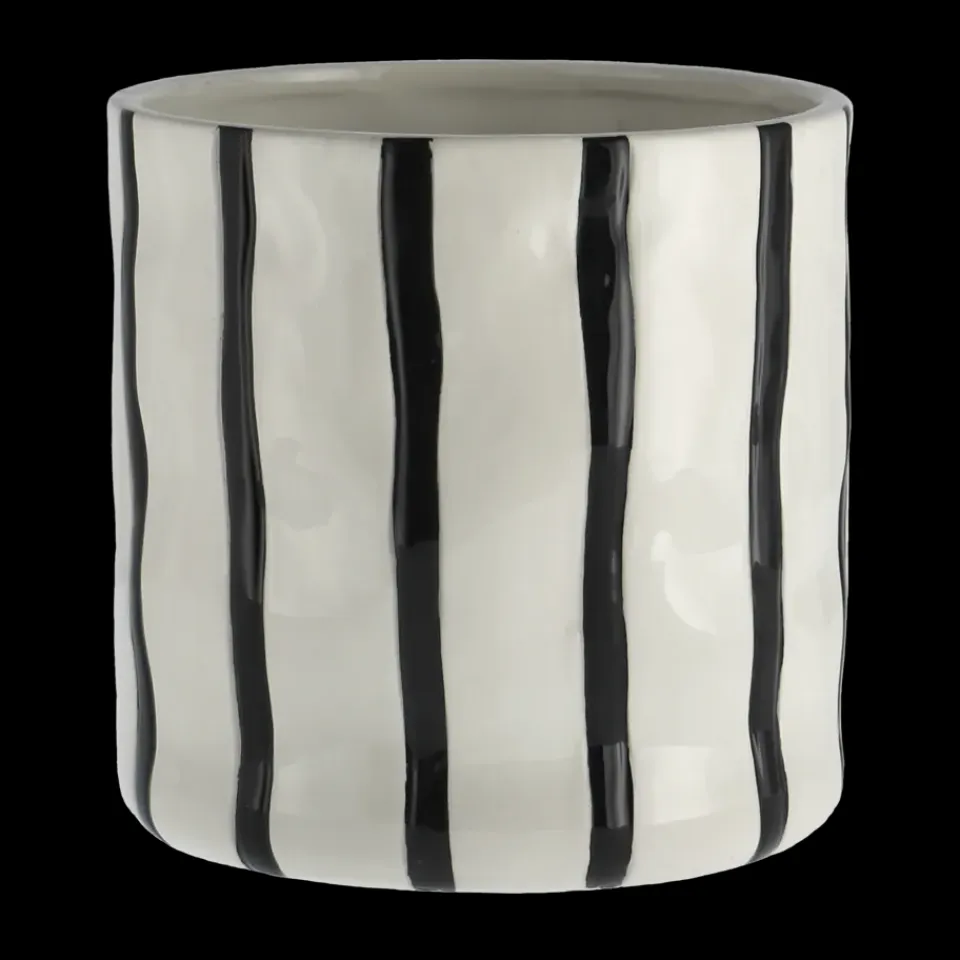 Scandi Living Ruukut^Thrive ruukku Ø16 cm, Valkoinen-musta