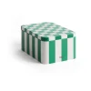 HAY Laatikot & Rasiat^Tin Container säilytyspurkki small, Green-off white
