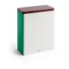 HAY Laatikot & Rasiat^Tin Container säilytyspurkki x-large, Off white-burgundy-green