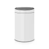 Brabantia Poljinämpärit^Touch Bin Plast 40 L, Valkea