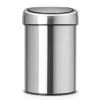 Brabantia Poljinämpärit^Touch Bin roskakori 3 litraa, seinään kiinnitettävä, matta teräs