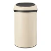 Brabantia Poljinämpärit^Touch Bin -roskakori pyöreä 60 litraa, Soft Beige