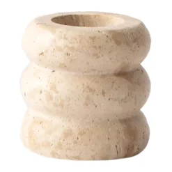 Tell Me More Kynttilänjalat & Kyntteliköt^Travertiini kynttilänjalka, Medium 8 cm