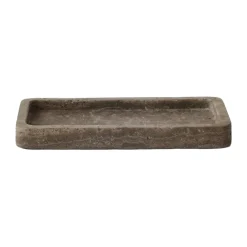 Tell Me More Kodinsisustusta Ja Yksityiskohtia|Koristetarjottimet^Travertiininen koristelautanen 13x25 cm, Ruskea