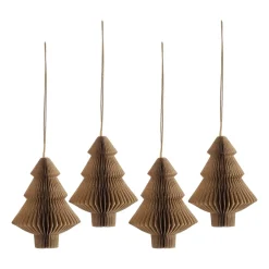 Scandi Living Joulukoristeet^Tree joulukuusenpallot 4 kpl, Natural