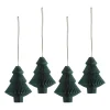 Scandi Living Joulukoristeet^Tree joulukuusenpallot 4 kpl, Forest Green