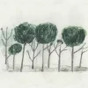 Fine Little Day Julisteet^Trees juliste 50x70 cm, Musta- off white