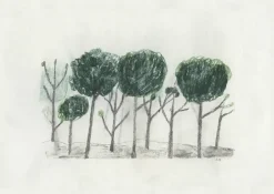 Fine Little Day Julisteet^Trees juliste 50x70 cm, Musta- off white