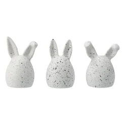 DBKD Pääsiäiskoristeet^Triplets pääsiäispupu, 3-pakkaus, White dot