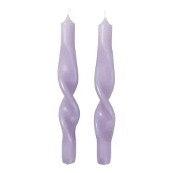 Broste Copenhagen Kynttilät^Twist twisted candles kierretty kynttilä 23 cm 2-pakkaus, Orchid light purple