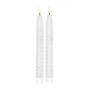 Scandi Essentials Led-Kynttilät^Twisted LED-kynttilä 25 cm 2-pakkaus, Valkoinen