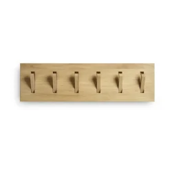 Ethnicraft Vaatelineet & Henkarit^Utilitile wall hanger vaateripustin, Lakattu tammi-large