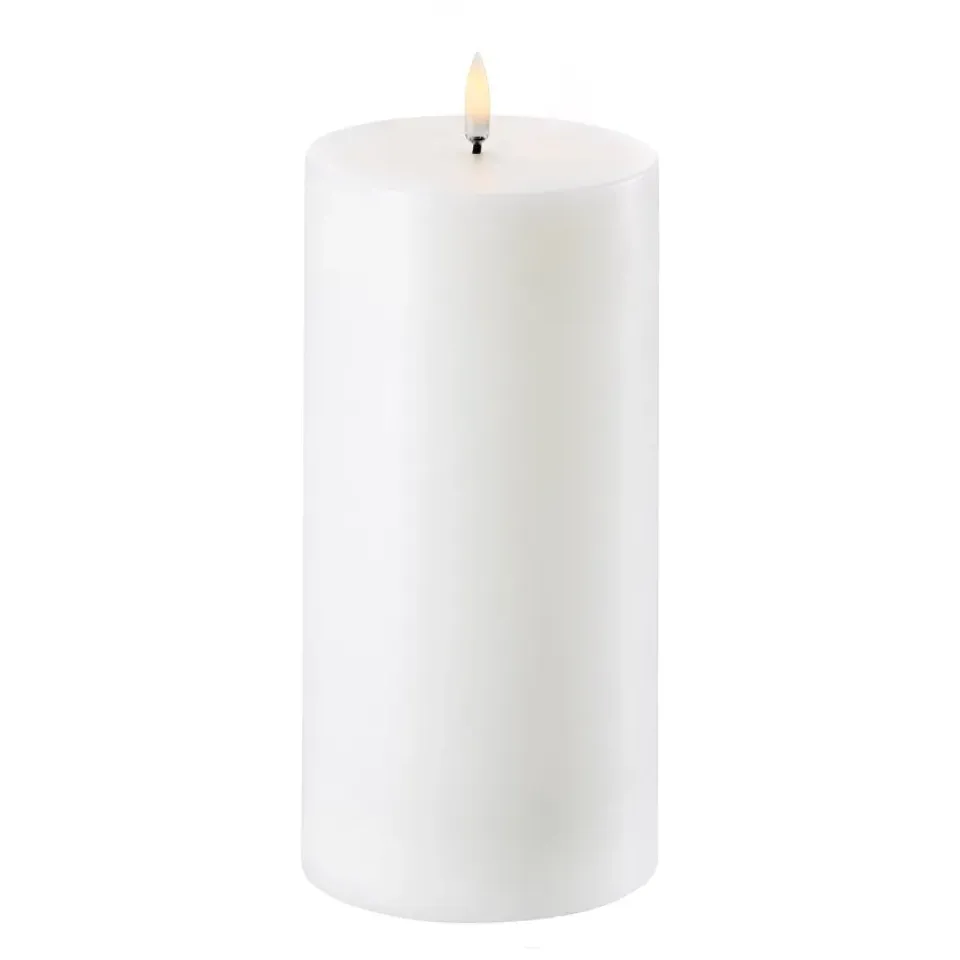 Uyuni Lighting Led-Kynttilät^Uyuni LED Pöytäkynttilä valkoinen Ø 10,1 cm, 20,3 cm