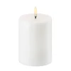 Uyuni Lighting Led-Kynttilät^Uyuni LED Pöytäkynttilä valkoinen Ø 7,8 cm, 10,1 cm