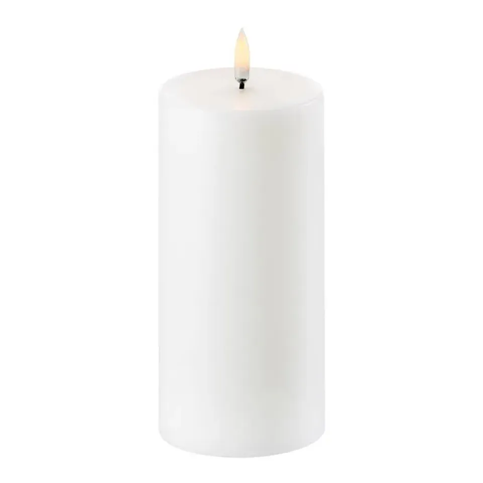 Uyuni Lighting Led-Kynttilät^Uyuni LED Pöytäkynttilä valkoinen Ø 7,8 cm, 15,2 cm