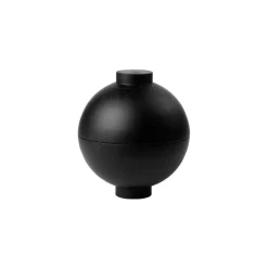 Kristina Dam Studio Koristekulhot^Wooden Sphere kulho XL Ø16x18 cm, Musta